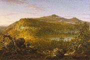 Thomas Cole A View of the Two Lakes and Mountain House, Catskill Mountains, Morning oil painting on canvas